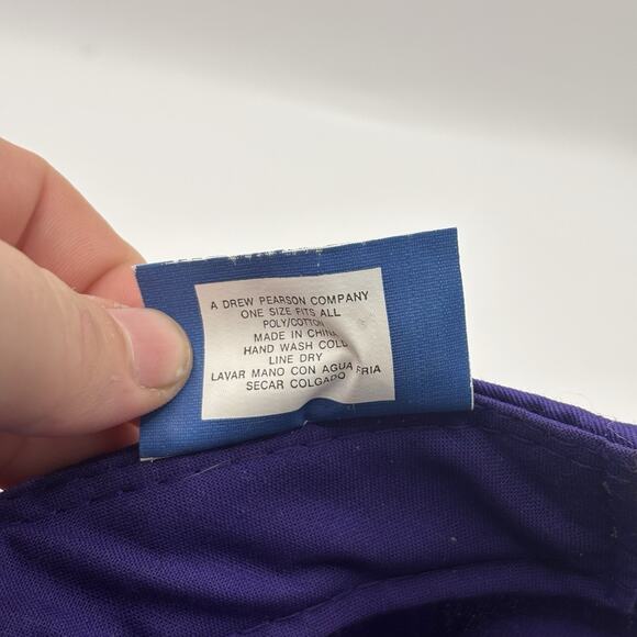 Vintage Minnesota Vikings Hat Cap SnapBack Plain Logo Twill NFL Gameday 90s Drew - Picture 6 of 6